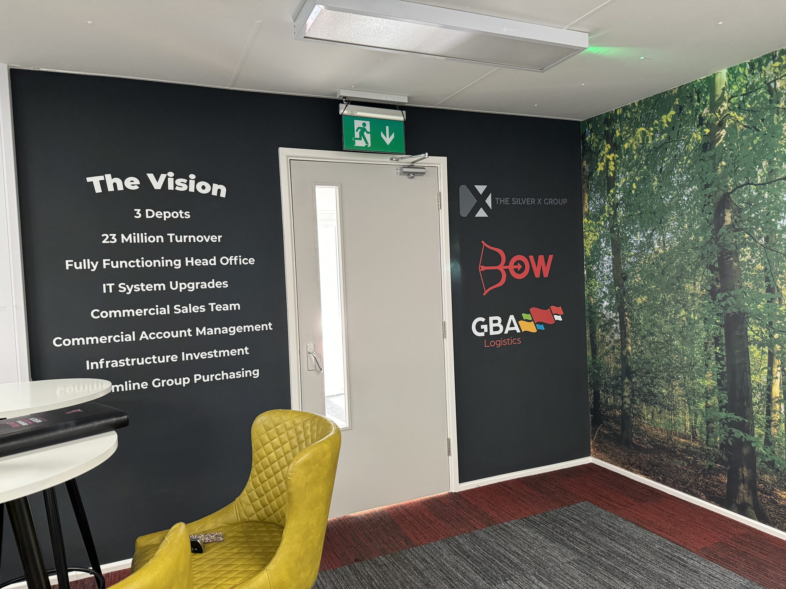 Commercial Wall graphics - Silver X group